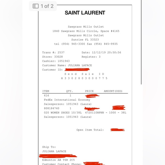 YSL Saint Laurent Black Silver Opyum Heels - Picture 5 of 5